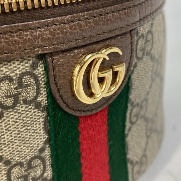 GUCCI Sherry line Ophidia GG Cosmetic case Hand Bag with mirror - Picture 13 of 16